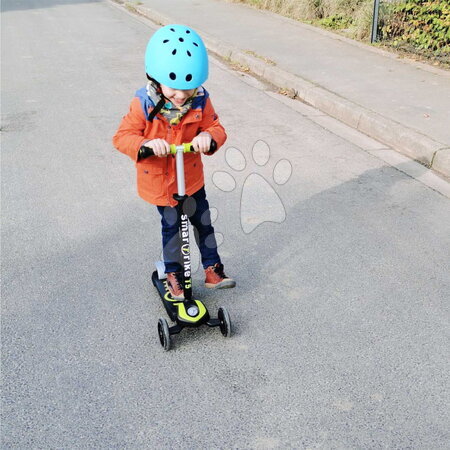 Háromkerekű rollerek - Háromkerekű roller világító kerekekkel és hátizsákkal T5 Green smarTrike - 14