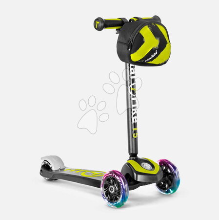 Háromkerekű rollerek - Háromkerekű roller világító kerekekkel és hátizsákkal T5 Green smarTrike - 6