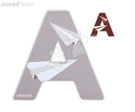 Dekorácie do detských izieb | Strana 2 - Drevené písmeno A ABCDeco Janod