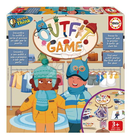 Ruční práce a tvoření - Spoločenská hra Oblečenie Outfit Game Think Educa