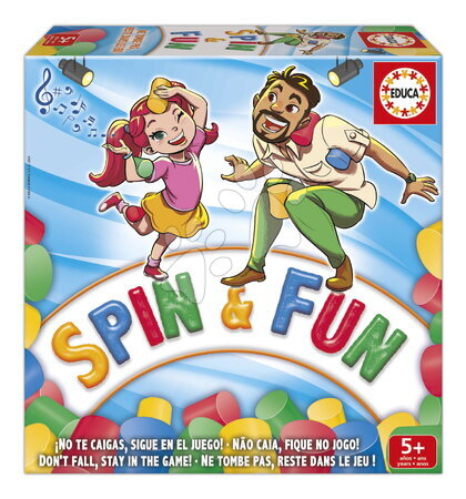 Spoločenské hry | Strana 2 - Rodinná hra Rovnováha s penovými valcami Spin & Fun Educa