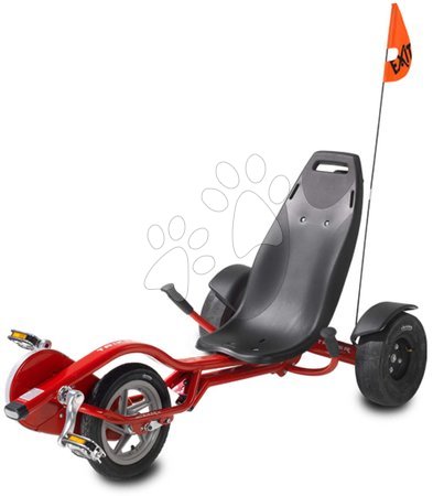 Šliapacie traktory a autá - Motokára na šliapanie Go Kart Pro 100 triker Red Exit Toys 