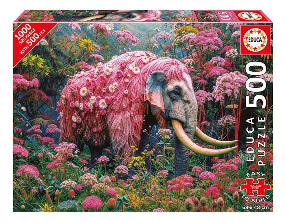 500‑Teile‑Puzzles - Puzzle Floral Elephant Educa