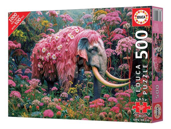 500‑Teile‑Puzzles - Puzzle Floral Elephant Educa_1