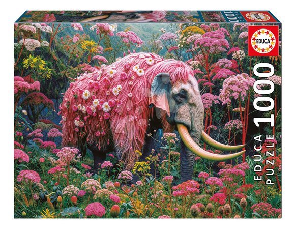 1000‑Teile‑Puzzles - Puzzle Floral Elephant Educa
