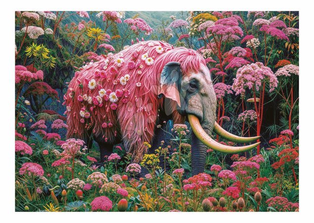 1000‑Teile‑Puzzles - Puzzle Floral Elephant Educa_1
