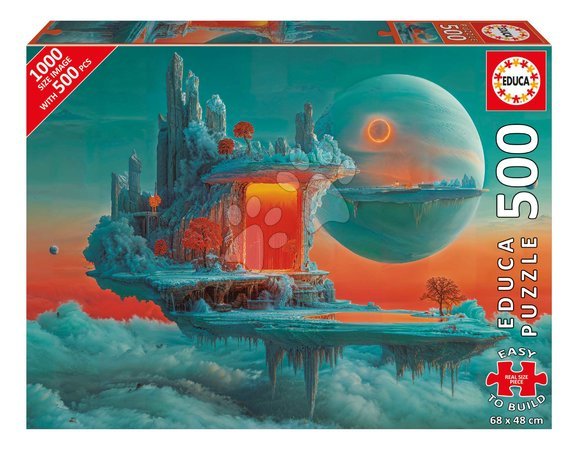 500‑Teile‑Puzzles - Puzzle Planet aus Feuer und Eis Educa