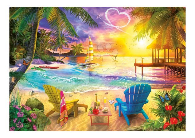 1000‑Teile‑Puzzles - Puzzle Liebe Strand Educa_1