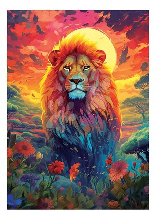 500‑Teile‑Puzzles - Puzzle Majestic Look of the Lion Educa_1