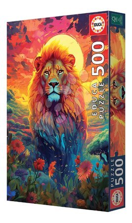 500‑Teile‑Puzzles - Puzzle Majestic Look of the Lion Educa - 2