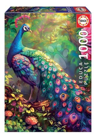 1000‑Teile‑Puzzles - Puzzle Pfau Garten Educa