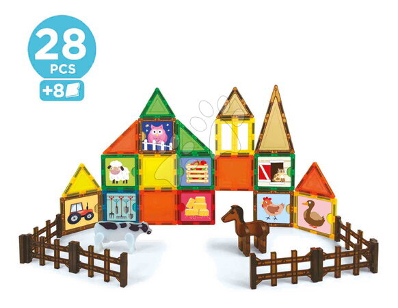 Stavebnice Magnetics - Magnetni gradnik Ekološka kmetija Magnetics Eco Farm Educa_1