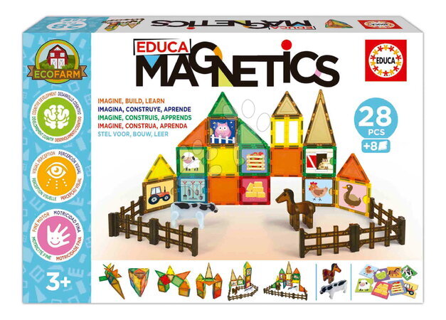 Stavebnice Magnetics - Magnetni gradnik Ekološka kmetija Magnetics Eco Farm Educa