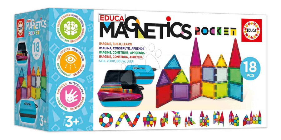 Stavebnice Magnetics - Stavebnica magnetická v puzdre Magnetics Pocket Educa - 3