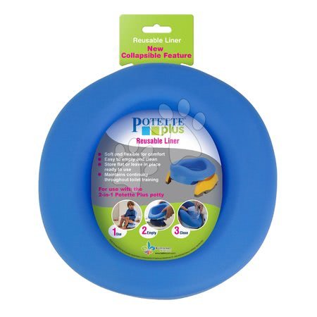 Nočníky a redukcie na toaletu - Vložka do detského nočníka Potette Plus gumená modrá
