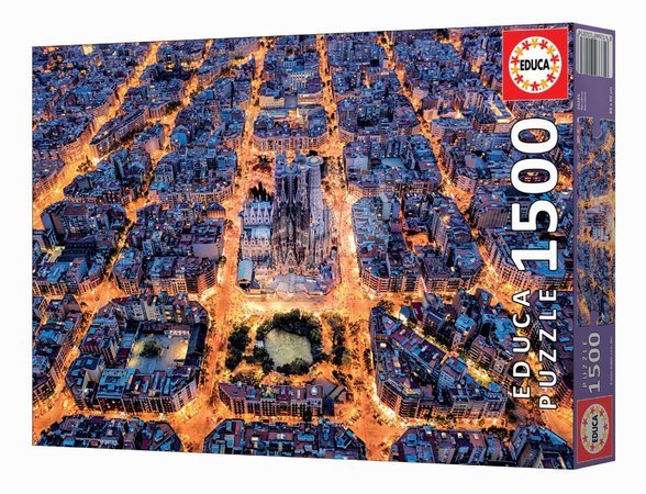 1500‑Teile‑Puzzles - Puzzle Barcelona aus der Luft Educa - 2