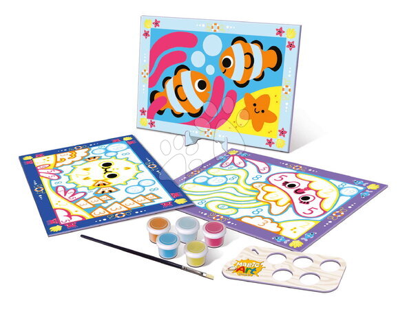 Risanje in barvanje - Slikanje po številkah Morje Magic Art Number Under The Sea Educa_1