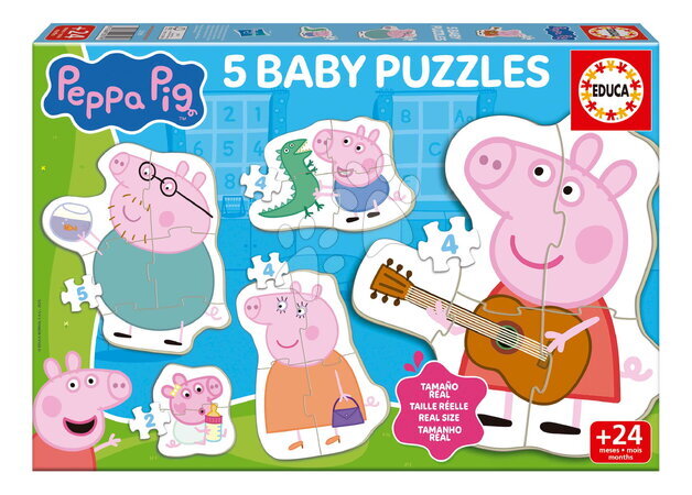 Puzzle pentru copii  - Puzzle pentru cei mici Peppa Pig 4 Baby Educa_1