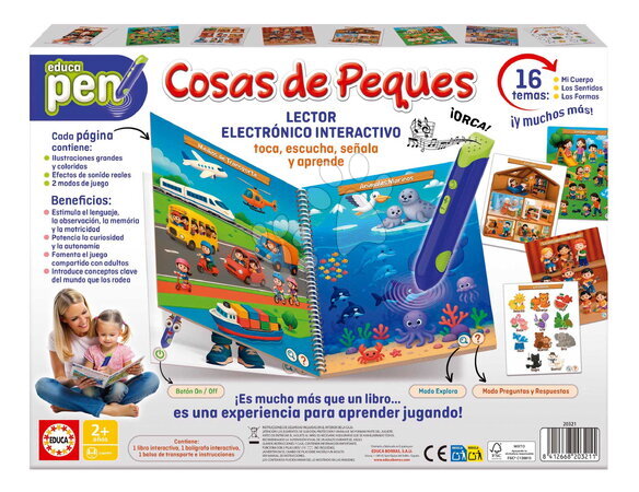 Jocuri de societate în limbi străine - Joc educativ cu pix interactiv Little Things Pen Educa - 3