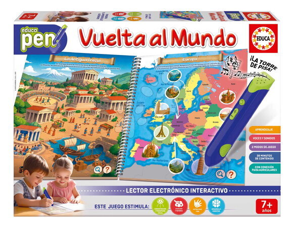 Educa - Náučná hra s interaktívnym perom Okolo sveta Around the World Pen Educa_1