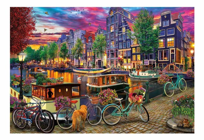 Puzzle - Puzzle Radfahren in Amsterdam Educa_1