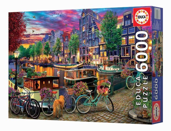 Puzzle 4000 - 8000 Teile - Puzzle Radfahren in Amsterdam Educa - 2