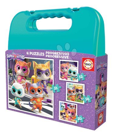Puzzle und Gesellschaftsspiele vom Hersteller Educa | Seite 15 - Puzzle im Koffer Super Kitties Disney Educa