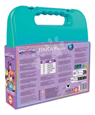 Progressive Kinderpuzzle - Puzzle im Koffer Super Kitties Disney Educa - 2