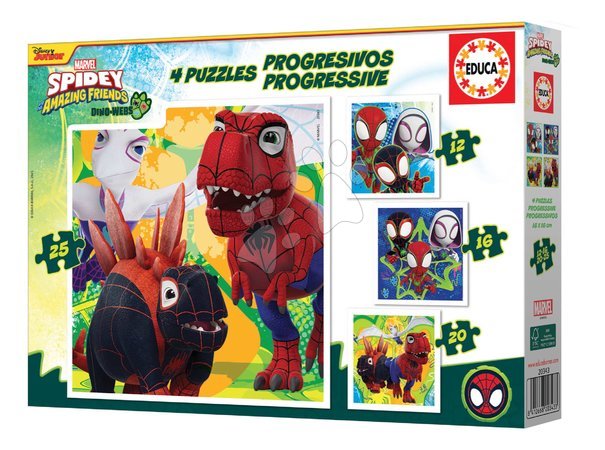 Progressive Kinderpuzzle - Puzzle Spidey Dino Marvel Progressive Educa - 2