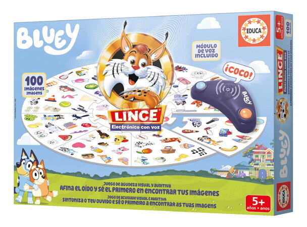 Cudzojazyčné spoločenské hry - Spoločenská hra Rýchly ako rys Lynx with Bluey Voice Educa - 2