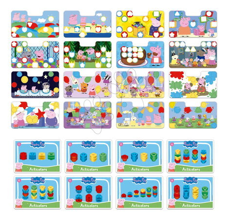 Puzzle pentru copii  - Învățăm formele și culorile Pig Acticolors Baby Games Educa_1