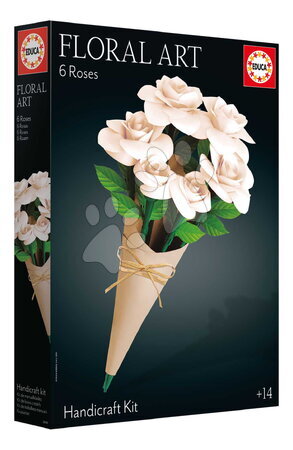 Ručné práce a tvorenie - Kreatívne tvorenie Biele ruže Floral Art White Roses Educa - 2