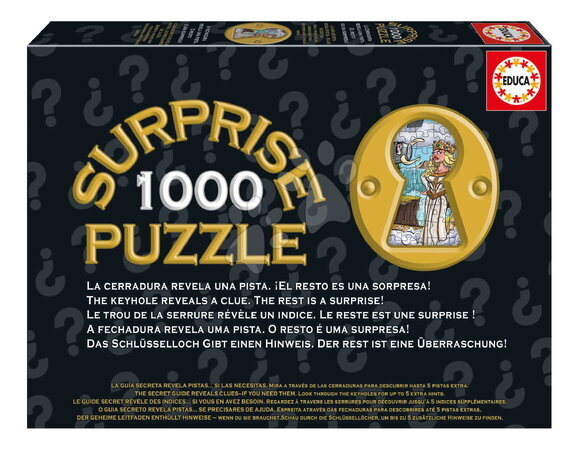Puzzle 1000-dijelne - Puzzle s iznenađenjem Knights Round Table Surprise Educa