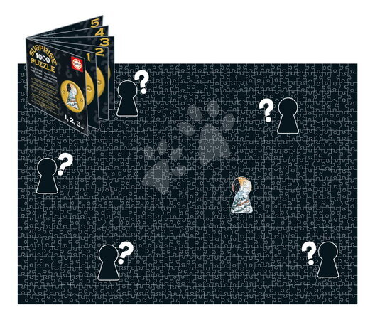 Puzzle 1000-dijelne - Puzzle s iznenađenjem Antique XMAS Surprise Educa_1