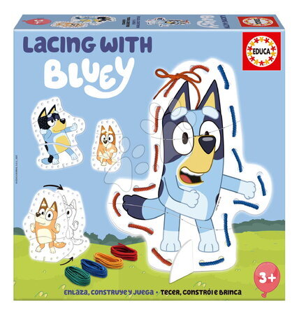 Gyerek puzzle - Puzzle átfűzős Lacing with Bluey Educa_1