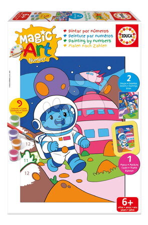 Risanje in barvanje - Slikanje po številkah Vesolje Magic Art Educa