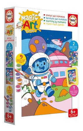 Kreslení a malování - Malování podle čísel Vesmír Magic Art Number Space Scene Educa - 2