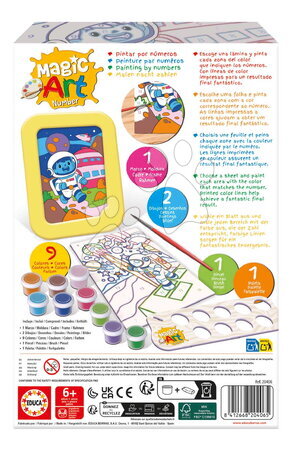 Kreslení a malování - Malování podle čísel Vesmír Magic Art Number Space Scene Educa - 3