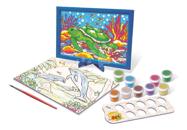 Risanje in barvanje - Slikanje po številkah Morske živali Magic Art Number Marine Animals Educa_1