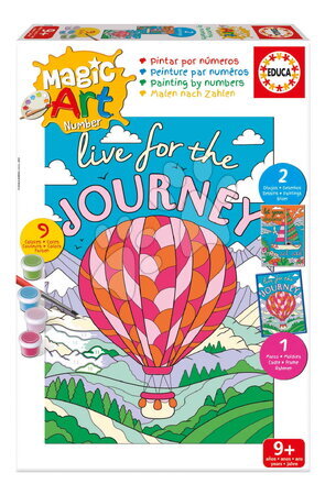 Risanje in barvanje - Slikanje po številkah: Vozila – Magic Art Number Vehicles Educa