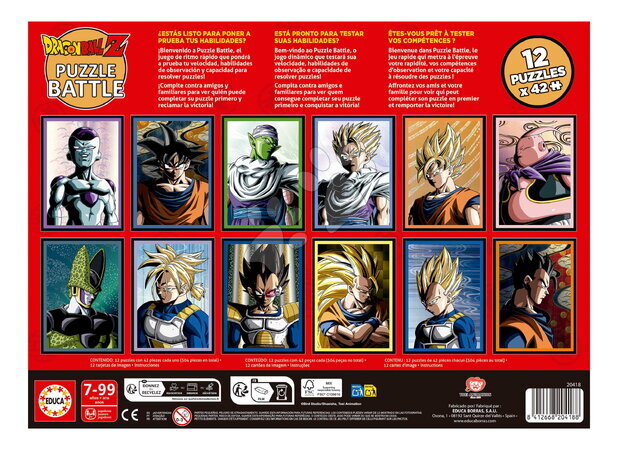 Puzzle 500 dielne - Puzzle Battle Dragon Ball Z Educa - 3