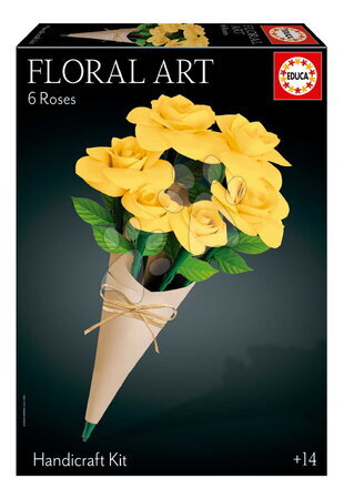 Arts & crafts sets - Creative Crafting: Yellow Roses Floral Art by Educa