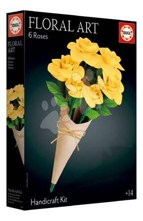 Ručné práce a tvorenie - Kreatívne tvorenie Žlté ruže Floral Art Yellow Roses Educa - 2