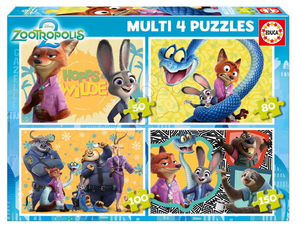 Ontwikkelingsgerichte kinderpuzzel - Puzzel Multi 4 Zootropis Educa