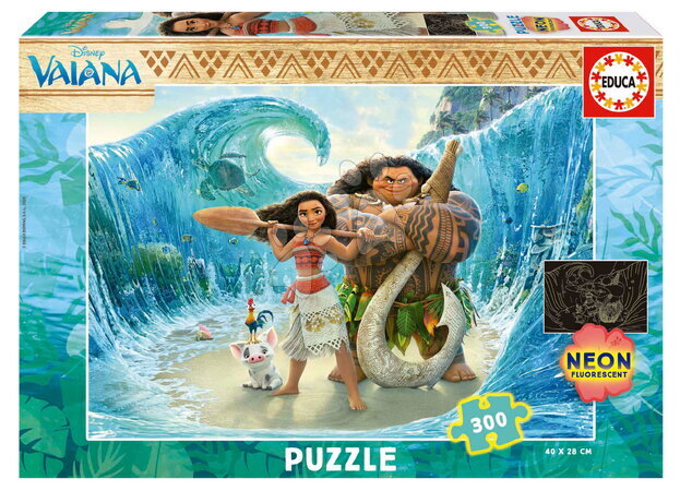Glødende puslespil - Puzzle Vaiana Disney Neon Educa
