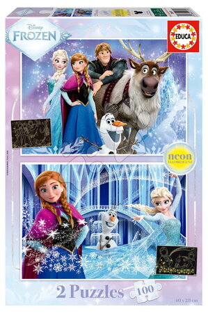 Glødende puslespil - Puzzle Frozen Neon Educa