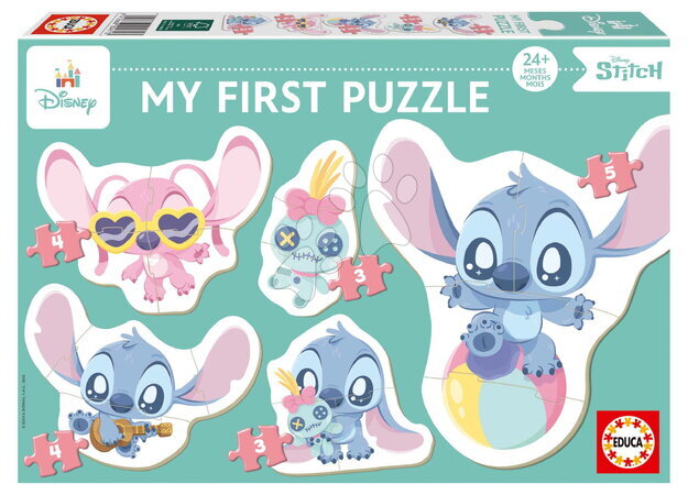 Puslespil til de mindste - Puslespil til de mindste Stitch My First 4 Puzzles Educa