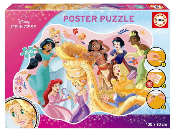 Princezné - Puzzle plagát Disney Princess Poster Educa