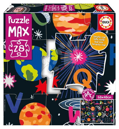 Detské puzzle od 100-300 dielov - Puzzle Alphabet MAX Space Educa