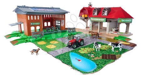 Autíčka - Garáž farma Creatix Farm Station Majorette